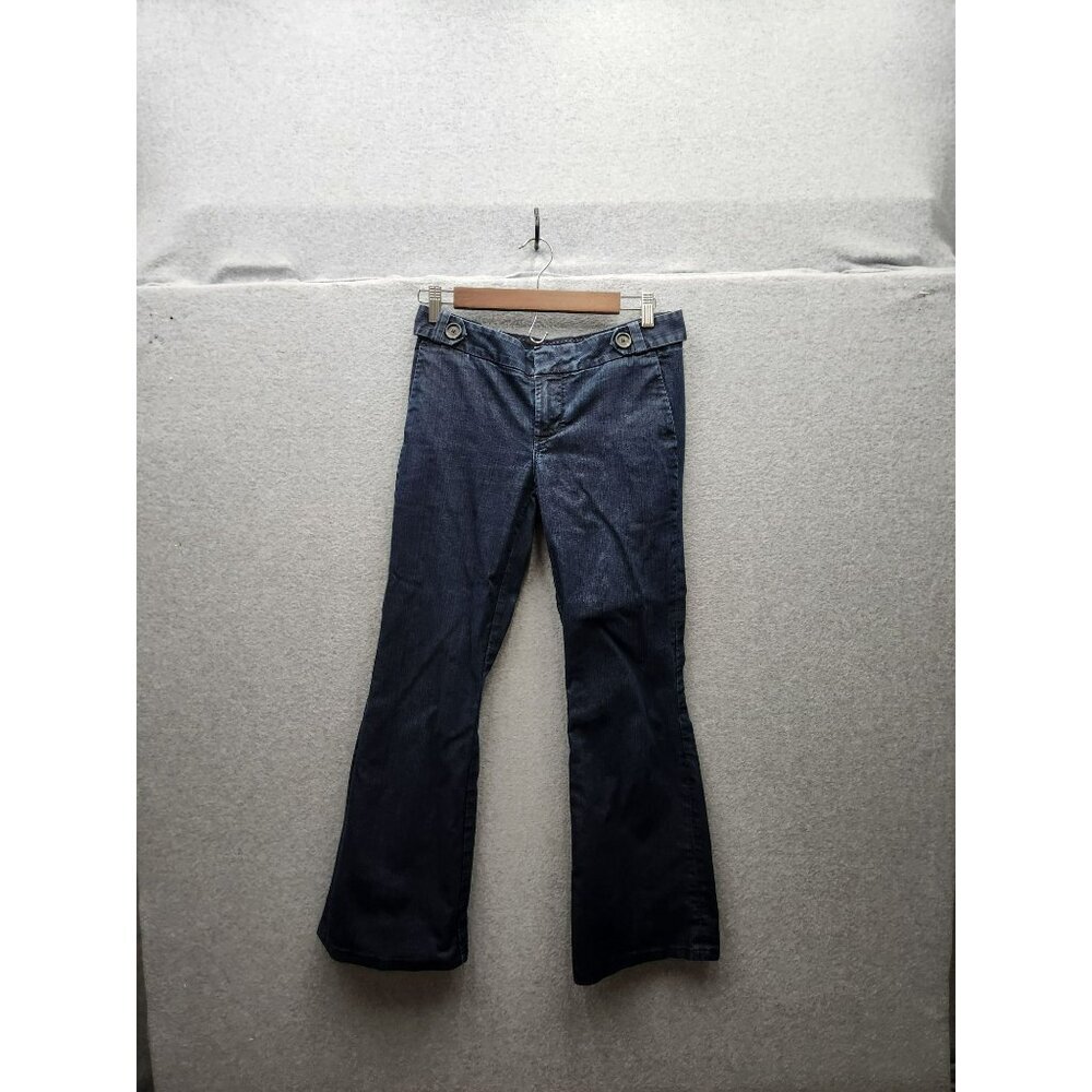 Banana Republic Womens Classic Trouser Leg Jeans Size‎ 4 Dark Wash Denim Made In